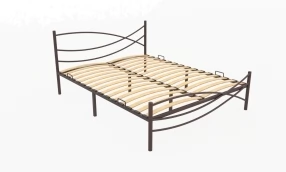 Кровать Калифорния Металл, 160х200, Коричневый муар, Коричневый муар, 1630
