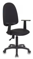 Кресло CH-1300 Ткань/Пластик, Черный (ткань)/Черный (пластик)